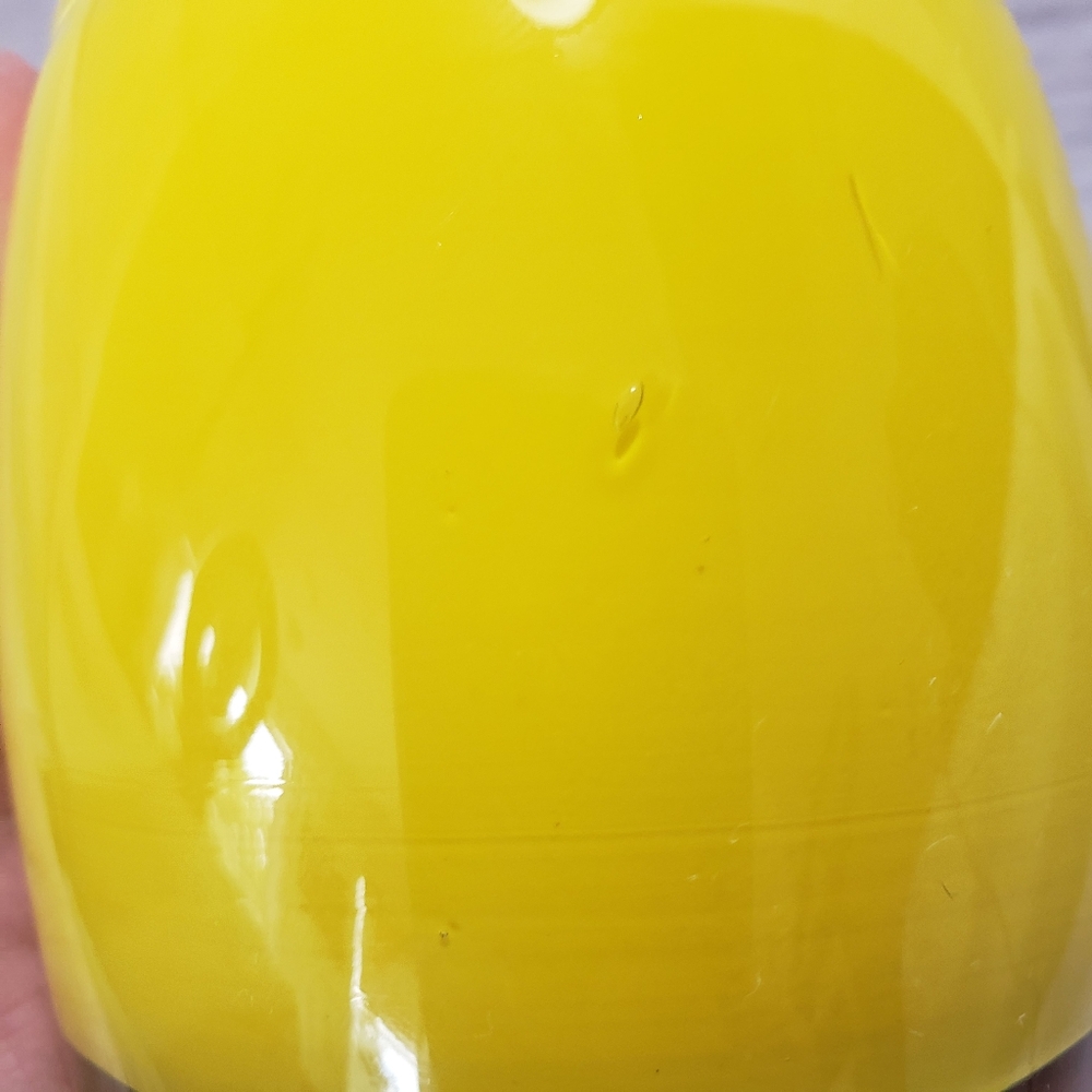 ๐SOLD๐ Glassybaby Yellow Hand Blown Glass Candle Votive Pre Triskelion #2 - Picture 12 of 13